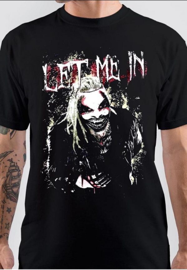 Let Me In Half Sleeve Black T-Shirt