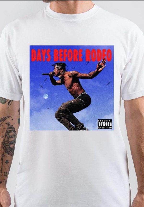 Days Before Rodeo Half Sleeve White T-Shirt