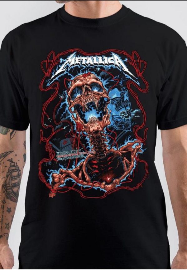 Metallica Half Sleeve Black T-Shirt