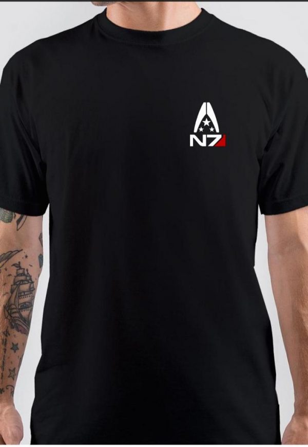 Nh Half Sleeve Black T-Shirt