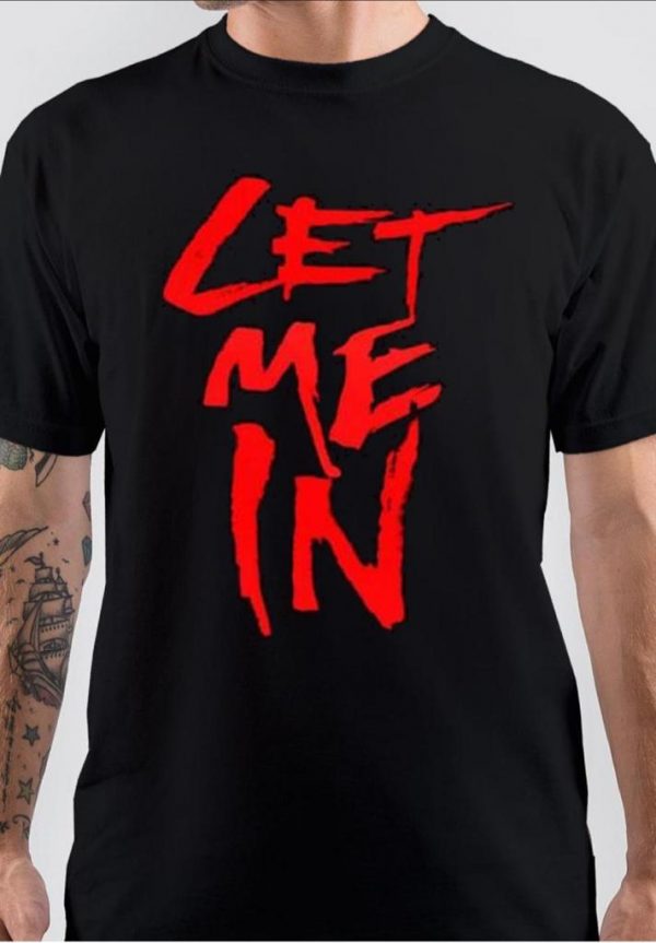 Let Me In Half Sleeve Black T-Shirt