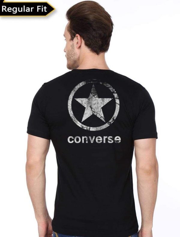 Converse Half Sleeve Black T-Shirt - Image 3