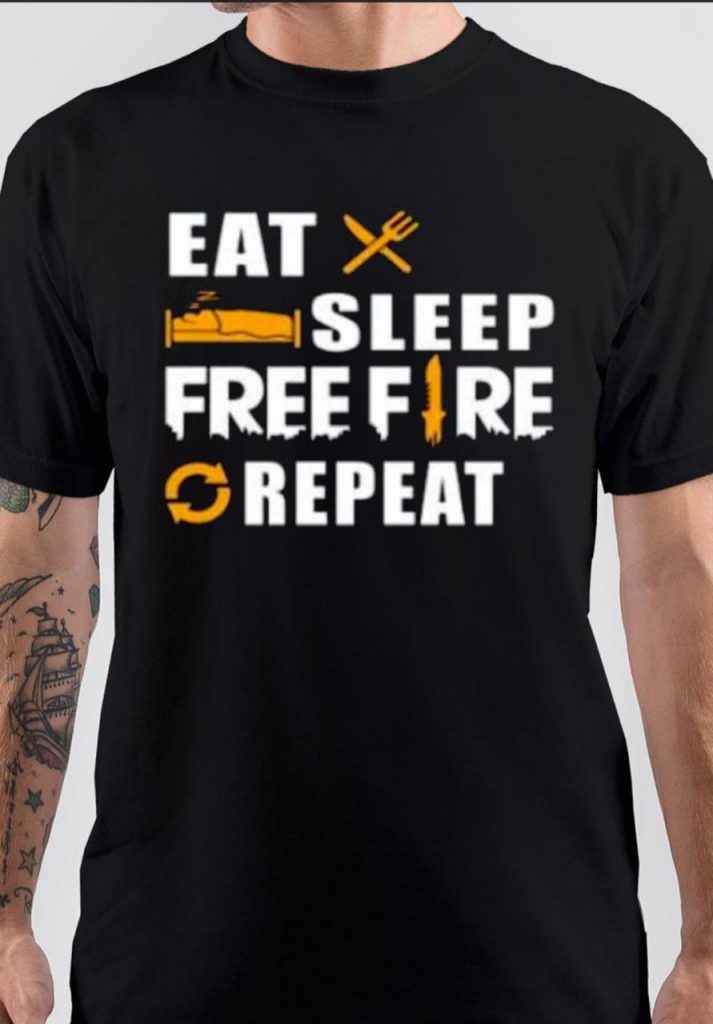 Free Fire Black T Shirt Swag Shirts