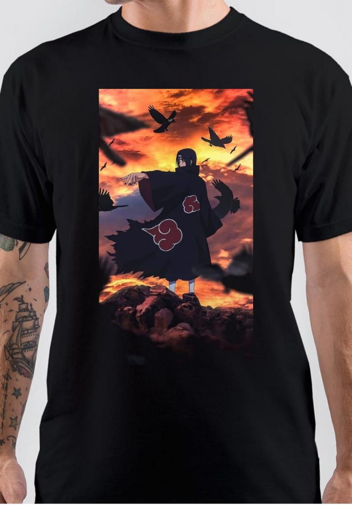 Itachi Uchiha Black T-Shirt - Swag Shirts