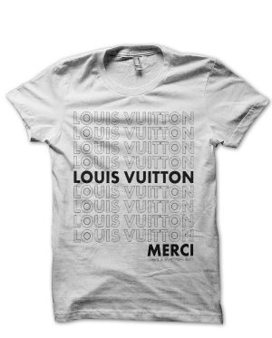 Louis Vuitton Black White Luxury Brand T-Shirt Gift For Men Women