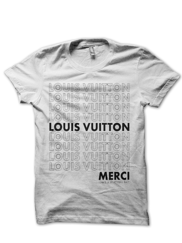 Louis Vuitton Merci T shirt  Louis vuitton mens shirts, Louis vuitton  shirt, Shirt print design