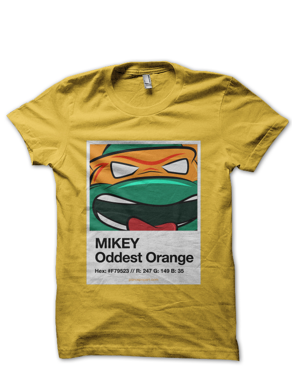 PiercePopArt Michelangelo Orange - TMNT T-Shirt