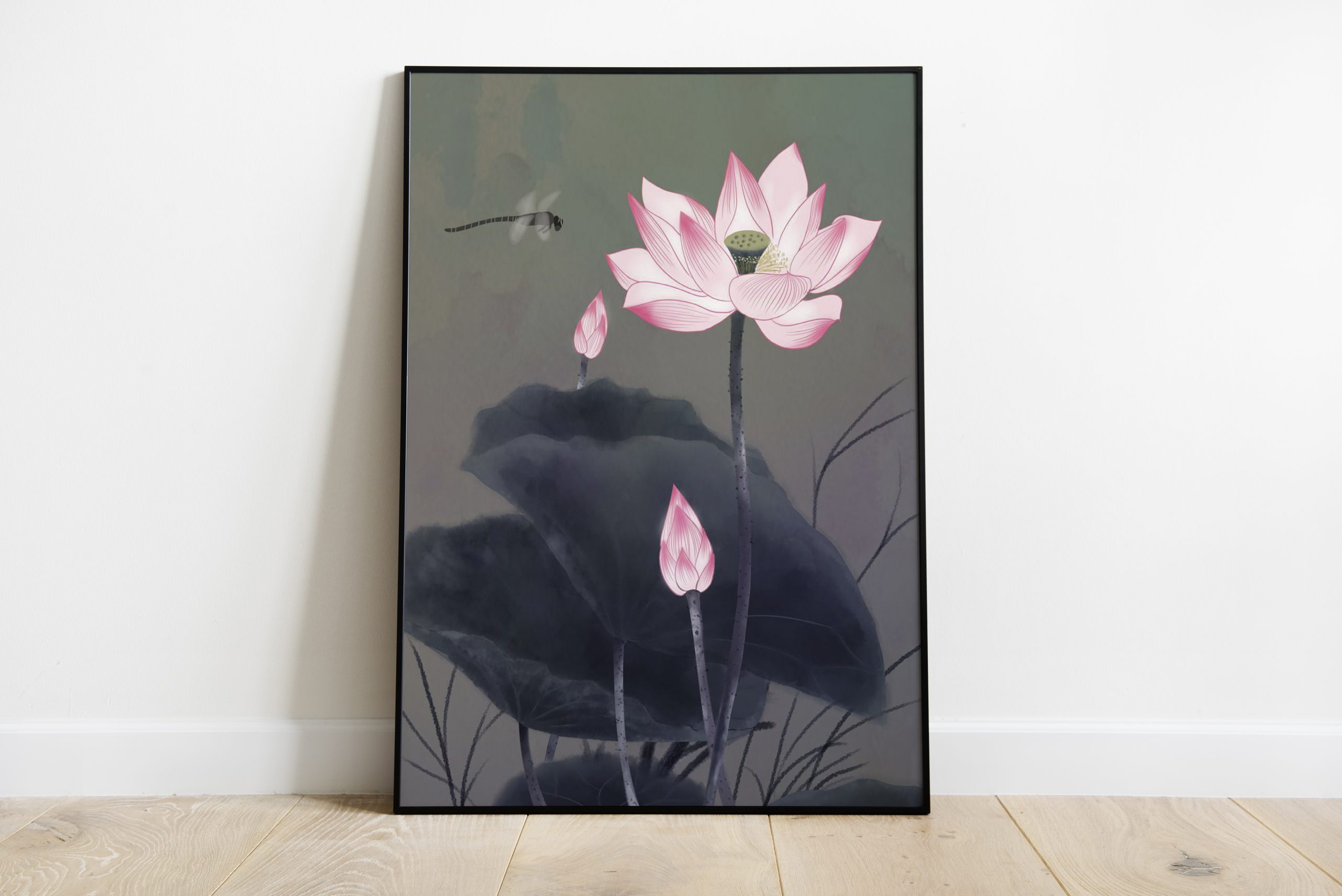 Flowers Dragonfly Poster | Swag Shirts
