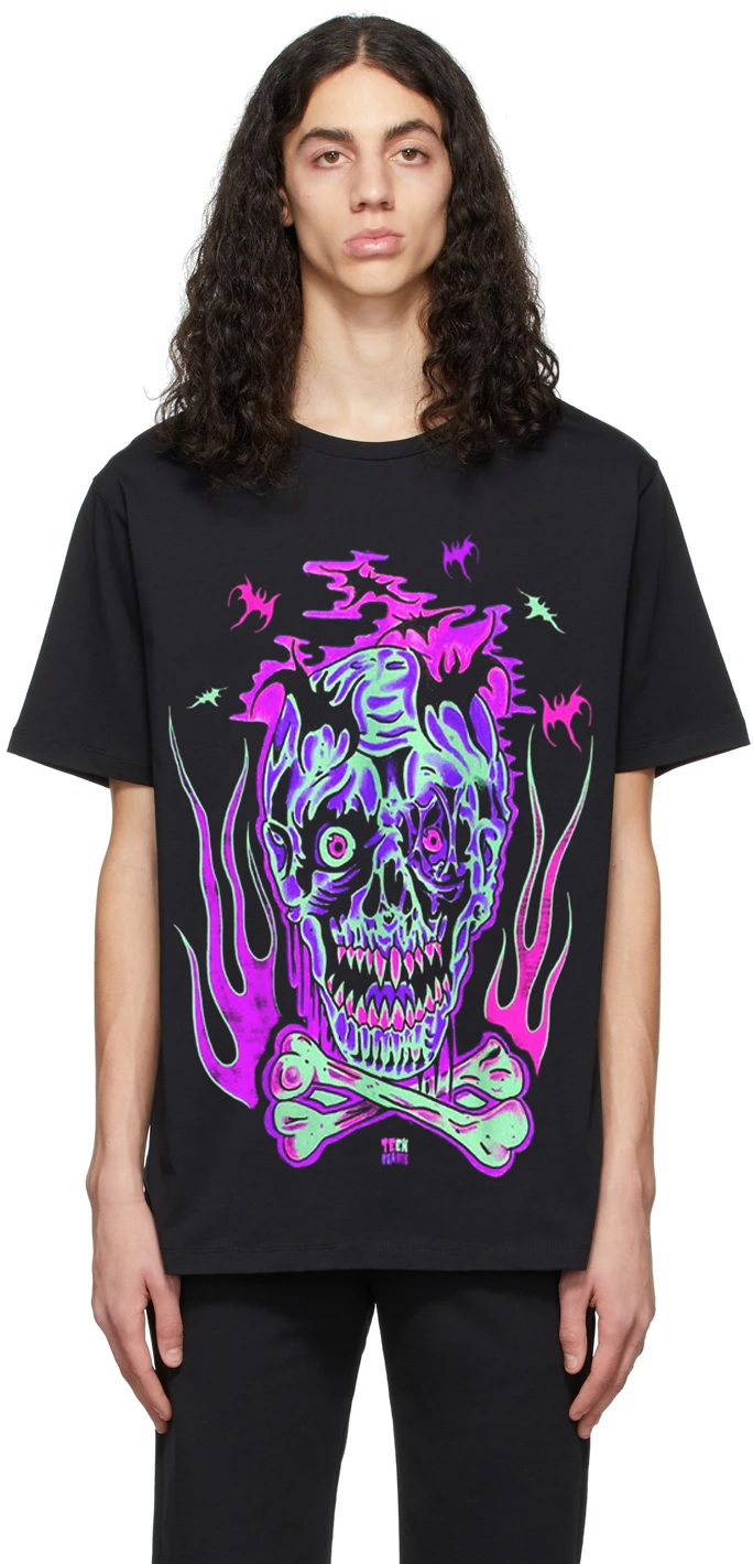 Skulls Oversized Drop T-Shirt - Swag Shirts