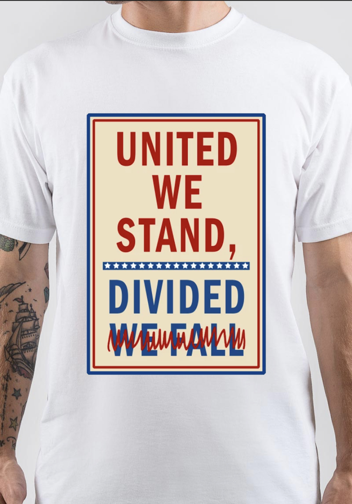 United we stand divided t hot sale shirt colbert