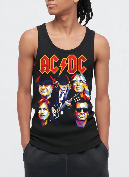 AC DC Band Tank Top