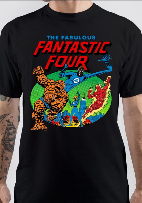 Retro Fantastic cover Black T-Shirt