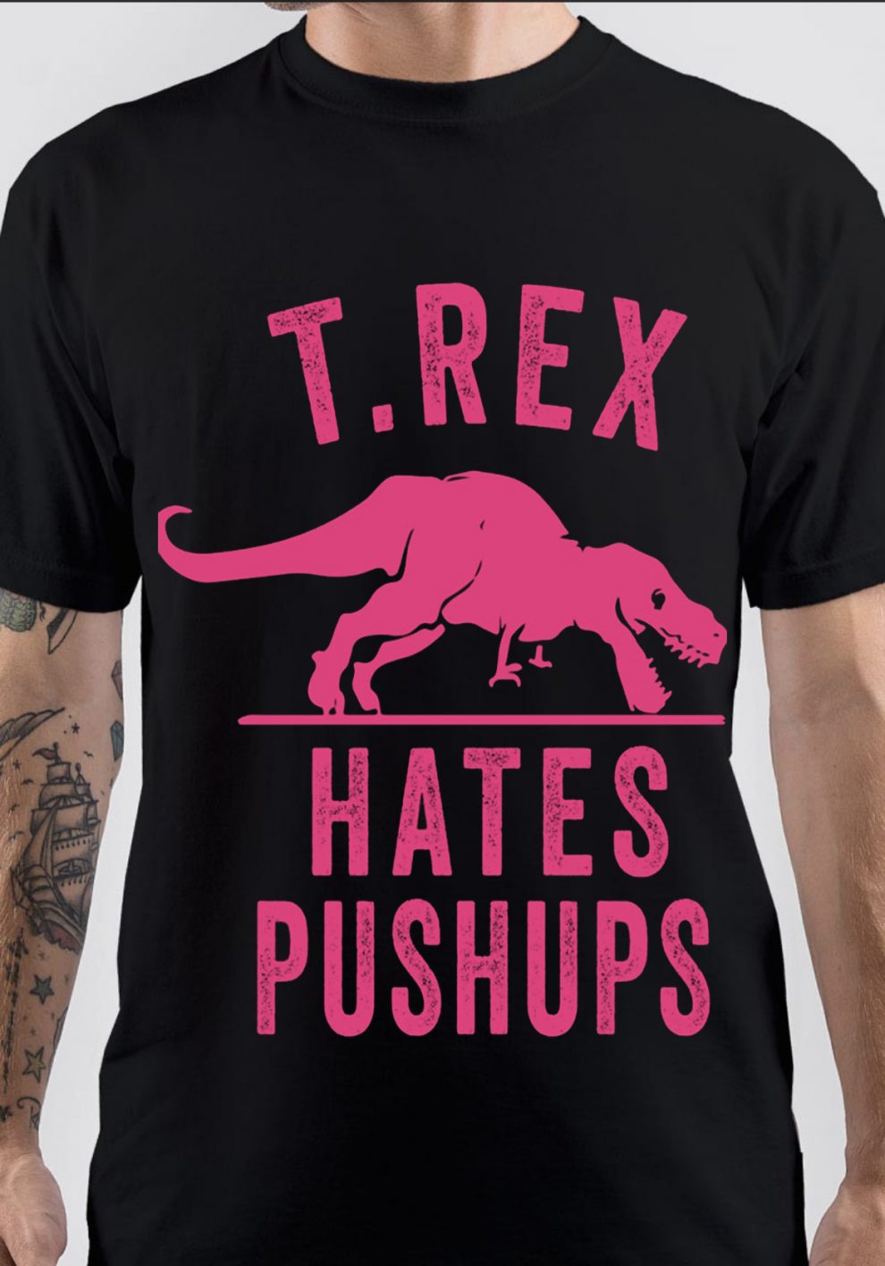 T Rex Hates Pushups T-Shirt