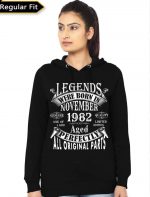 Legends Were Born In November Girls Hoodie