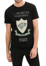 Winter Is Coming Black T-Shirt