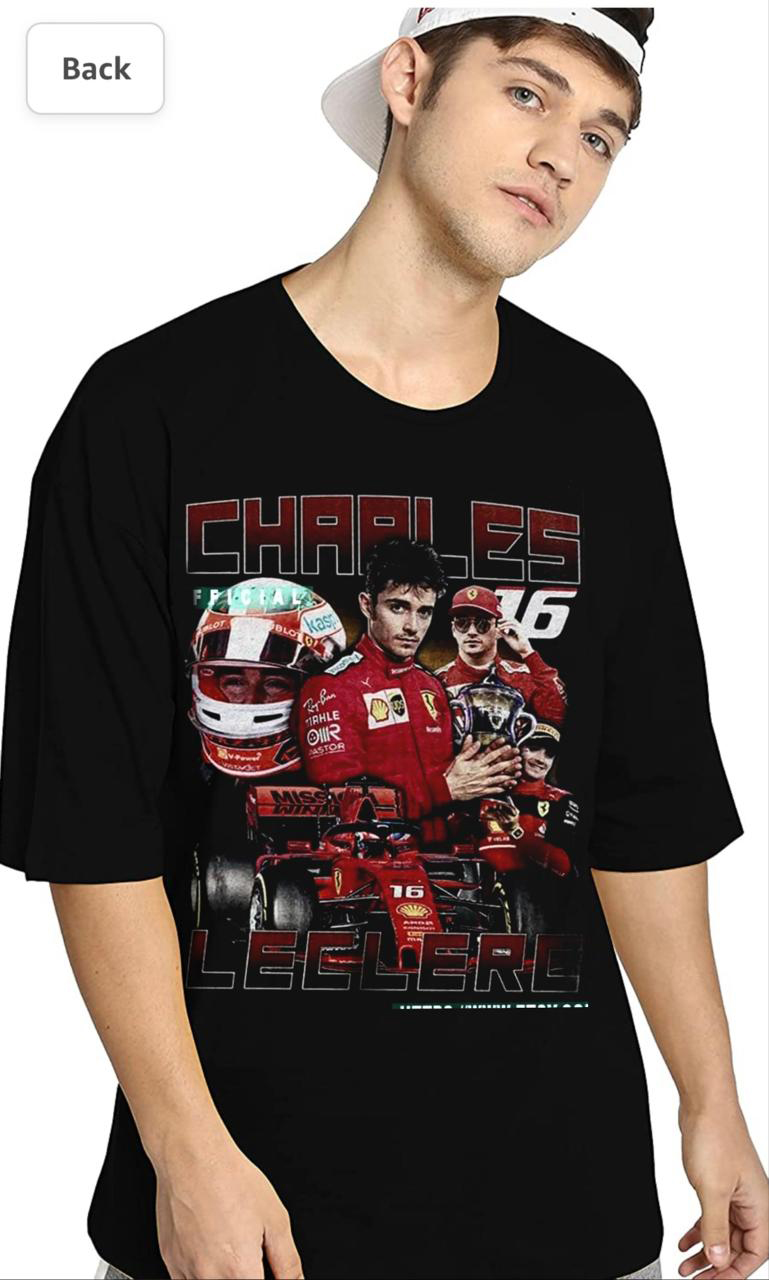 Charles Leclerc Oversized T-Shirt | Swag Shirts