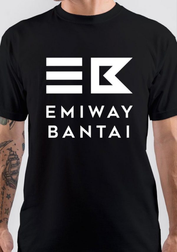 Emiway Bantai Half Sleeve Black T-Shirt