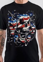 Patriotic Skulls T-Shirt