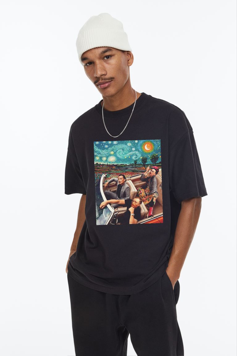 Salvador Dali And Vincent Van Gogh Oversized T-Shirt | Swag Shirts