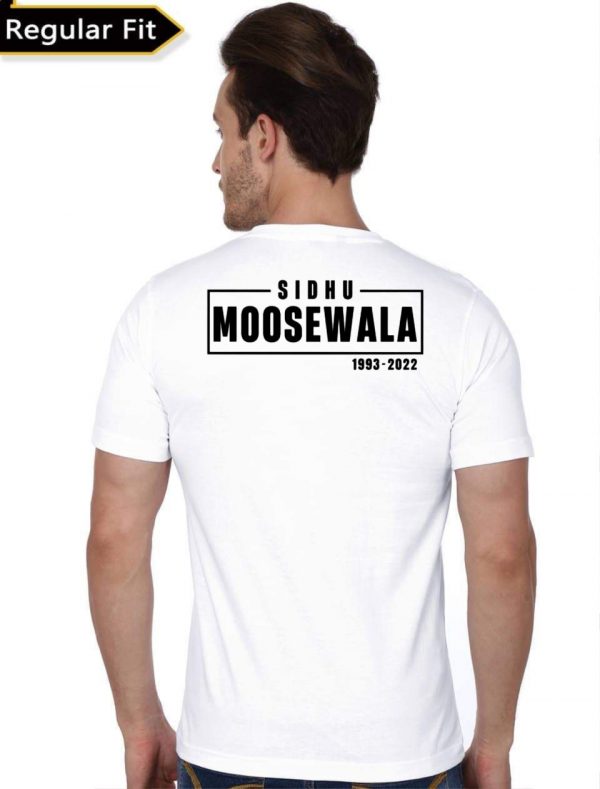 Sidhu Moose Wala White T-Shirt - Image 2