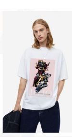 JoJo's Bizarre Adventure White Oversized T-Shirt