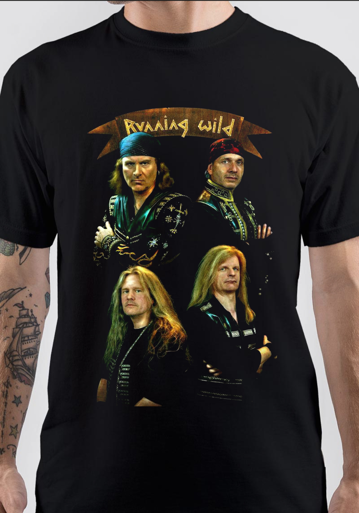 Running Wild Band T-Shirt And Merchandise