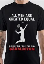 Badminton Black T-Shirt