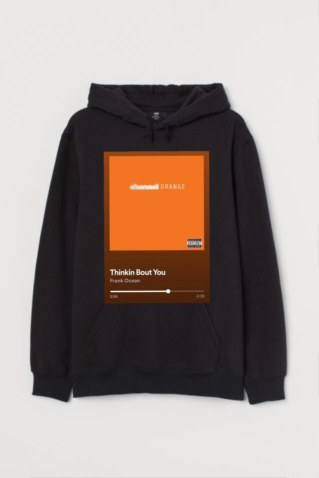 Channel top orange hoodie