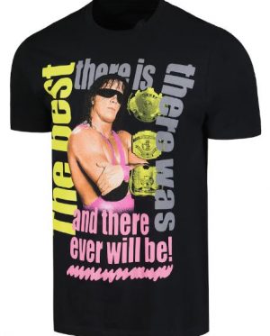 Bret Hart 3-Time Champion Graphic T-Shirt