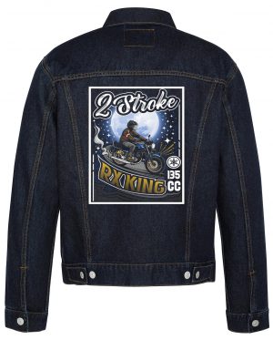 2 Stroke Rxking Biker Denim Jacket