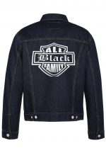 All Black Family Biker Denim Jacket