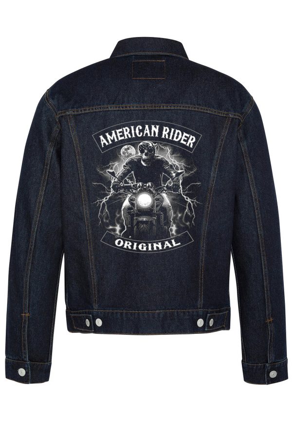 American Rider Biker Denim Jacket