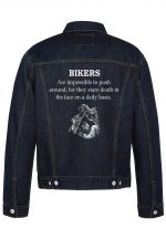 Are Impossible To Push Around Biker Denim Jacket