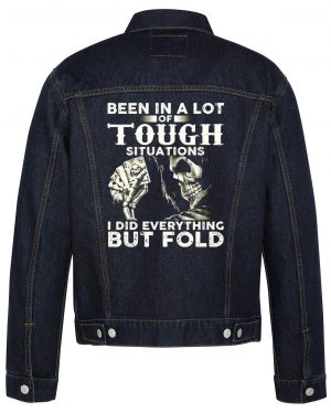 Been In A Lot Of Tough Biker Denim Jacket