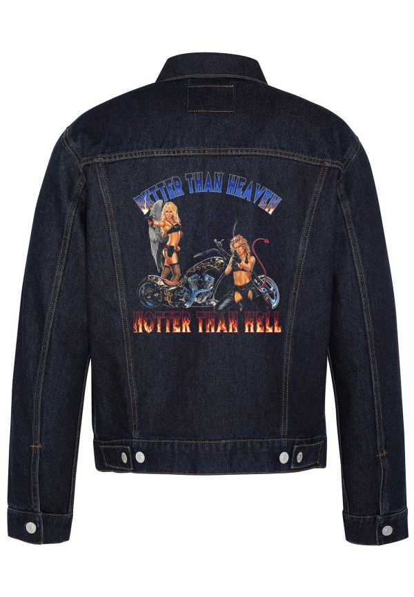 Better Than Heaven Biker Denim Jacket