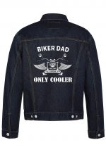 Biker Dad Like A Normal Dad Only Cooler Biker Denim Jacket