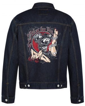 Biker For Life Biker Denim Jacket