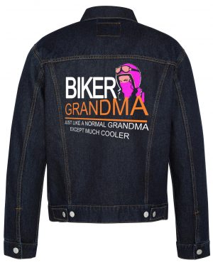 Biker Grandma Biker Denim Jacket