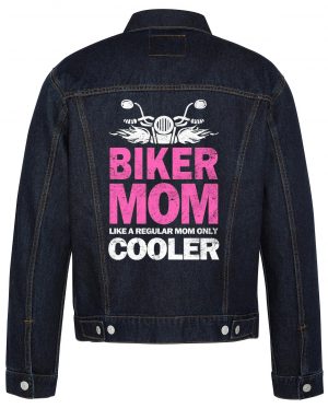 Biker Mom Biker Denim Jacket