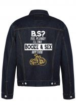 Booze & Sex Biker Denim Jacket