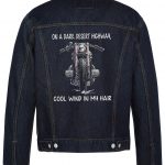 Cool Wind In My Hair Biker Denim Jacket