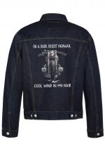 Cool Wind In My Hair Biker Denim Jacket