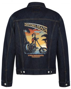 Daytona Beach Biker Denim Jacket