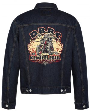 De Kemieelebull Biker Denim Jacket