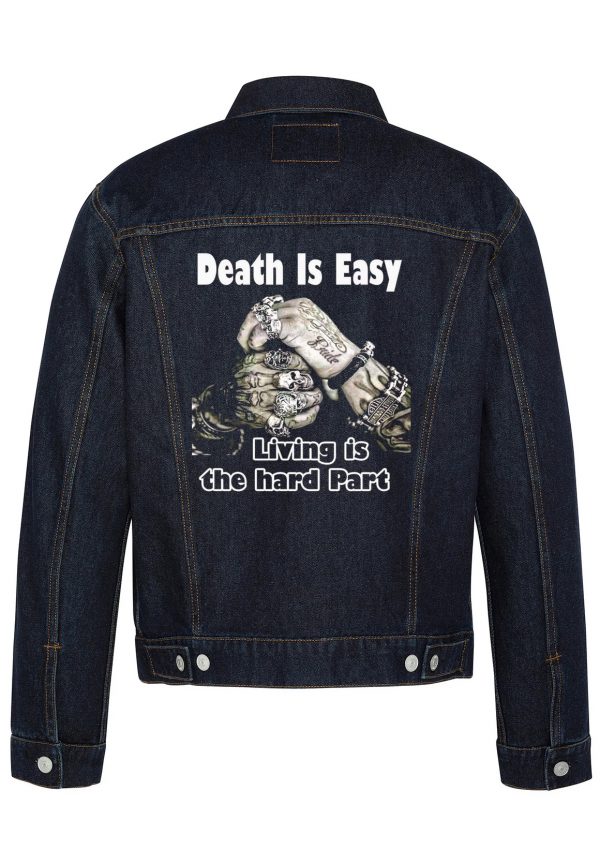 Death Is Easy Biker Denim Jacket
