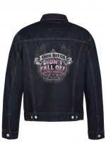 Didn't Fall Off Biker Denim Jacket