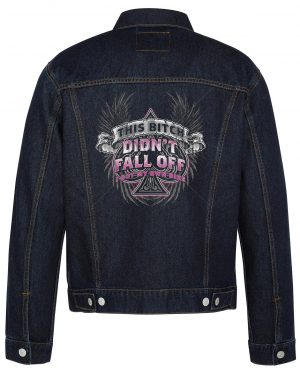 Didn't Fall Off Biker Denim Jacket