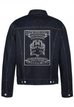 Don't Ever Think Biker Denim Jacket