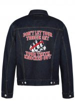 Don't Let Your Tongue Get Biker Denim Jacket