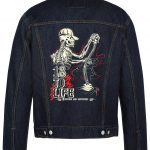 Driving And Surviving Biker Denim Jacket